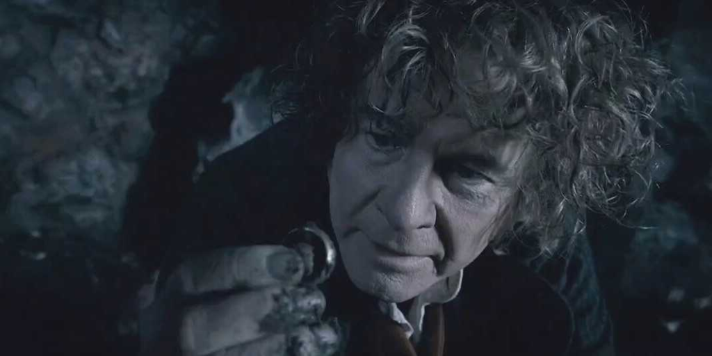 Bilbo finding the ring